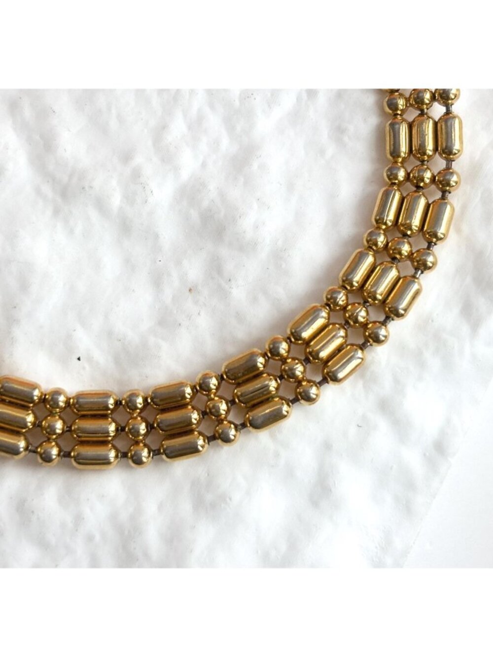 Panther Chain Gold Toned Chunky Vintage 80's Style Bracelet